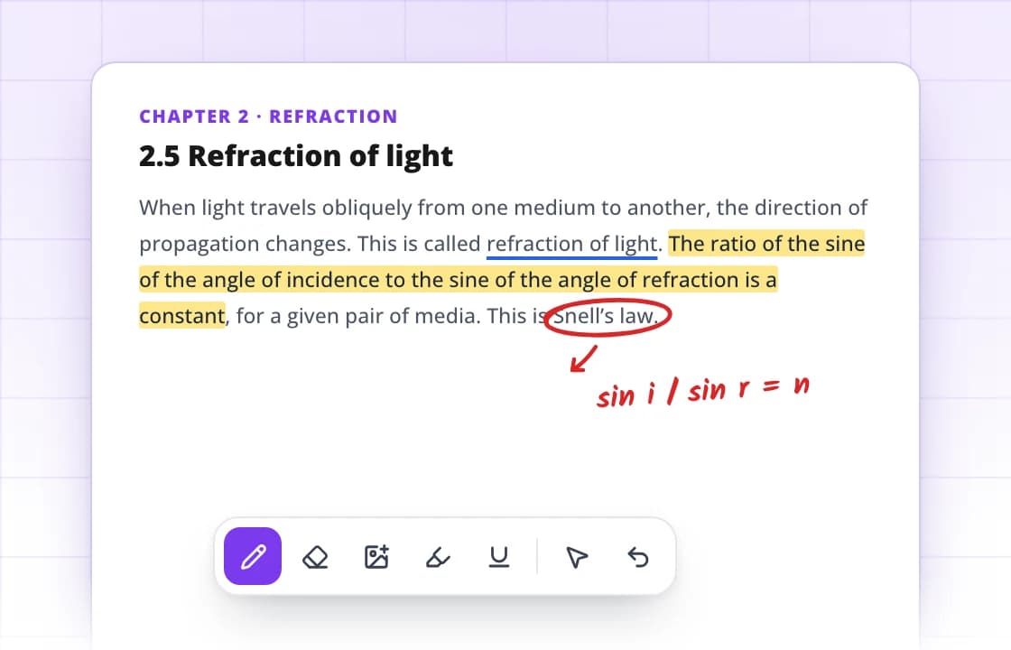 Knowledge Hub: Write right on the page
