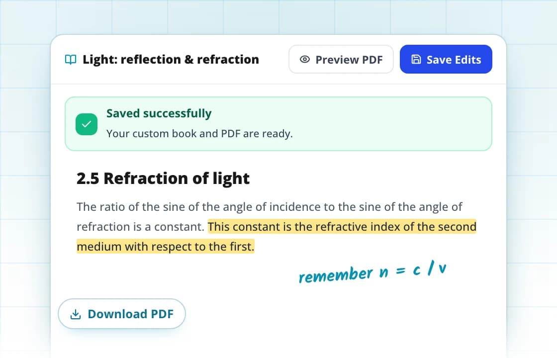 Knowledge Hub: Keep your annotated copy